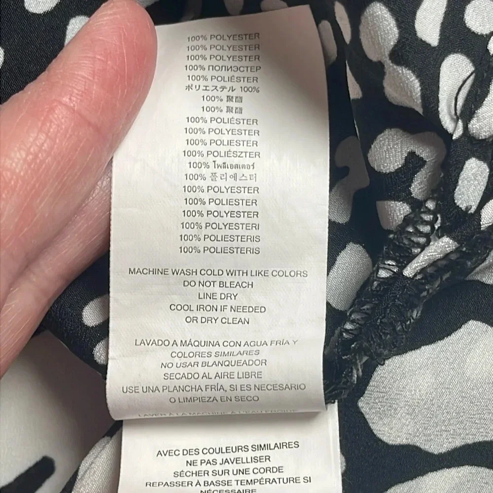 Michael Kors Black & White Blouse Size XS